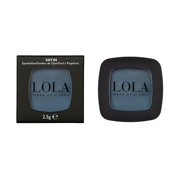 Lola MakeUp mono eyeshadow dark blue satin finish, imported from the UK