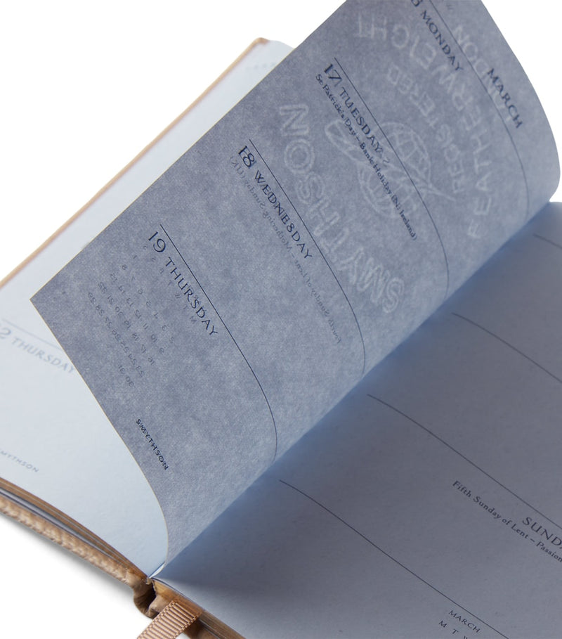 Smythson Panama Leather Weekly Diary 2026 (British brand)