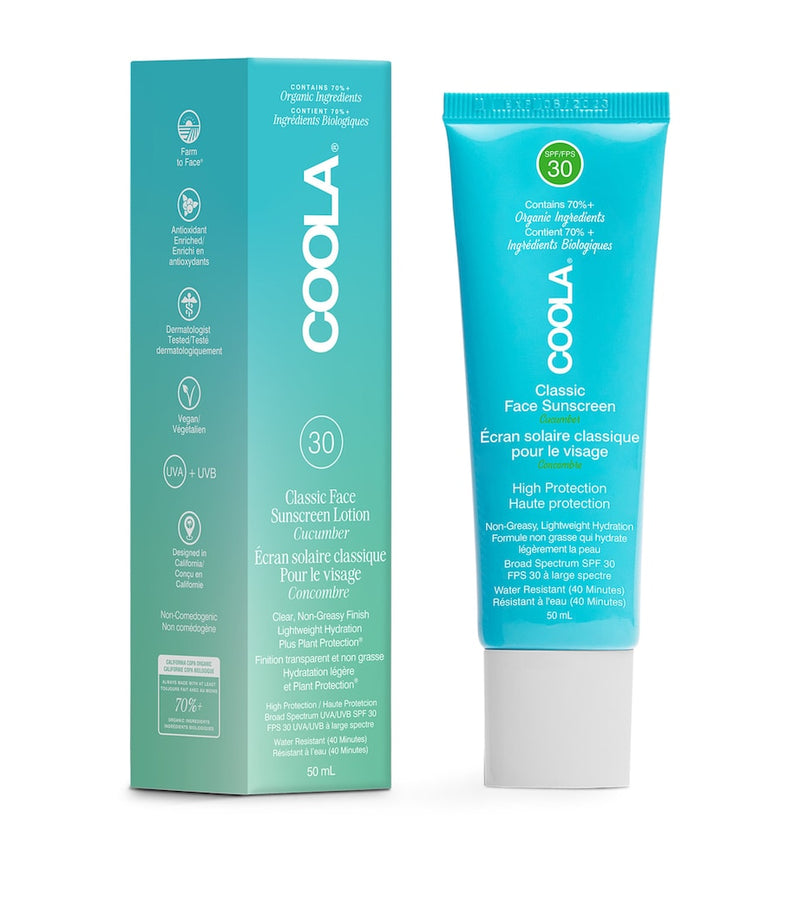 COOLA Classic Face Sunscreen SPF 30 (50ml) - Cucumber