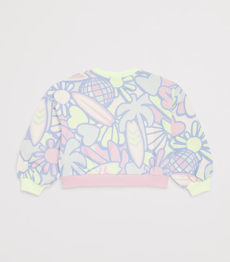 Billieblush cotton floral print children's sweatshirt 2-12 years - British product