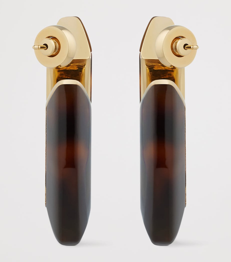 Givenchy Large Tortoiseshell Earrings
