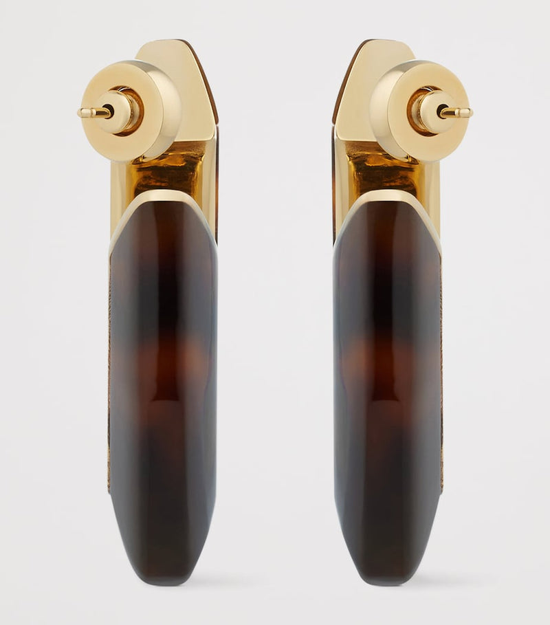 Givenchy Large Tortoiseshell Earrings