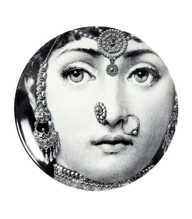 Fornasetti porcelain wall plate with Lina Cavalieri design 26cm - British product
