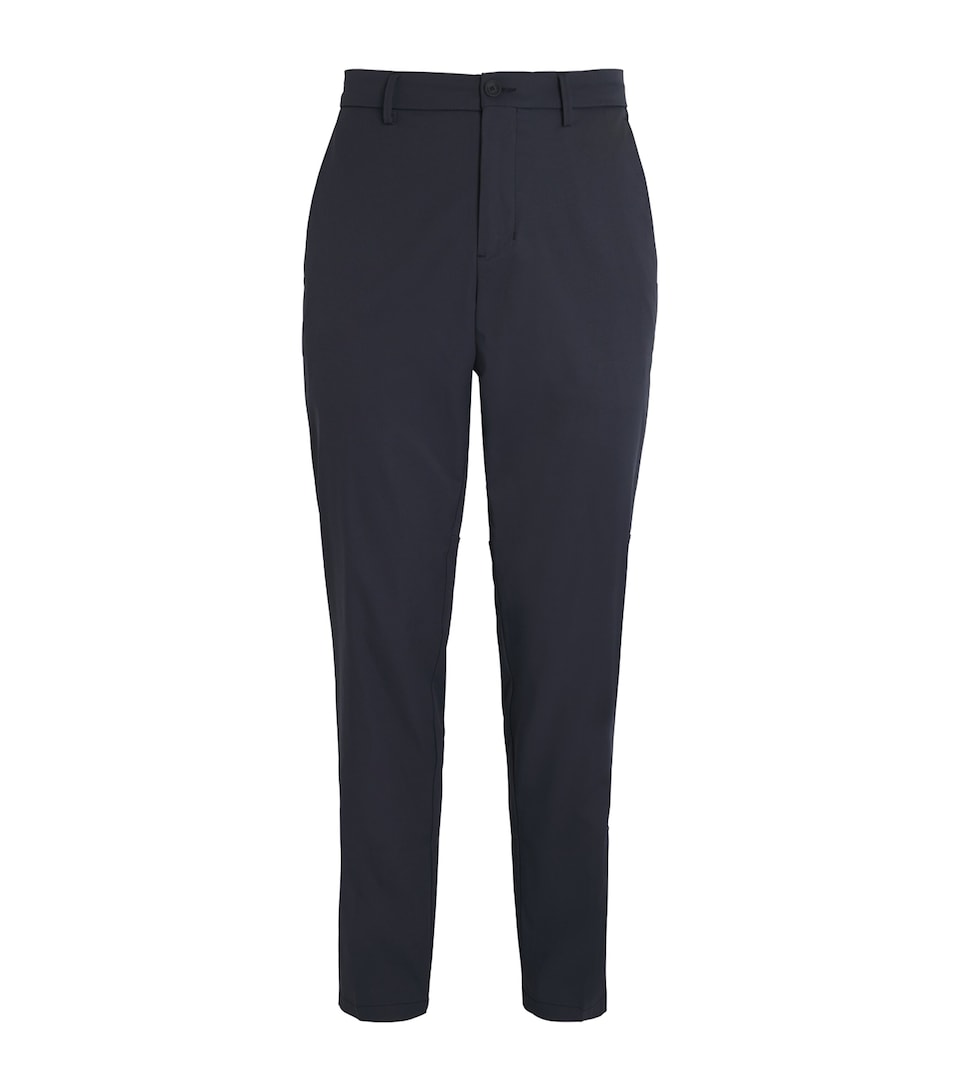 Slim-Fit Coloured Denim Biker Trousers with Multiple Zipped Pockets