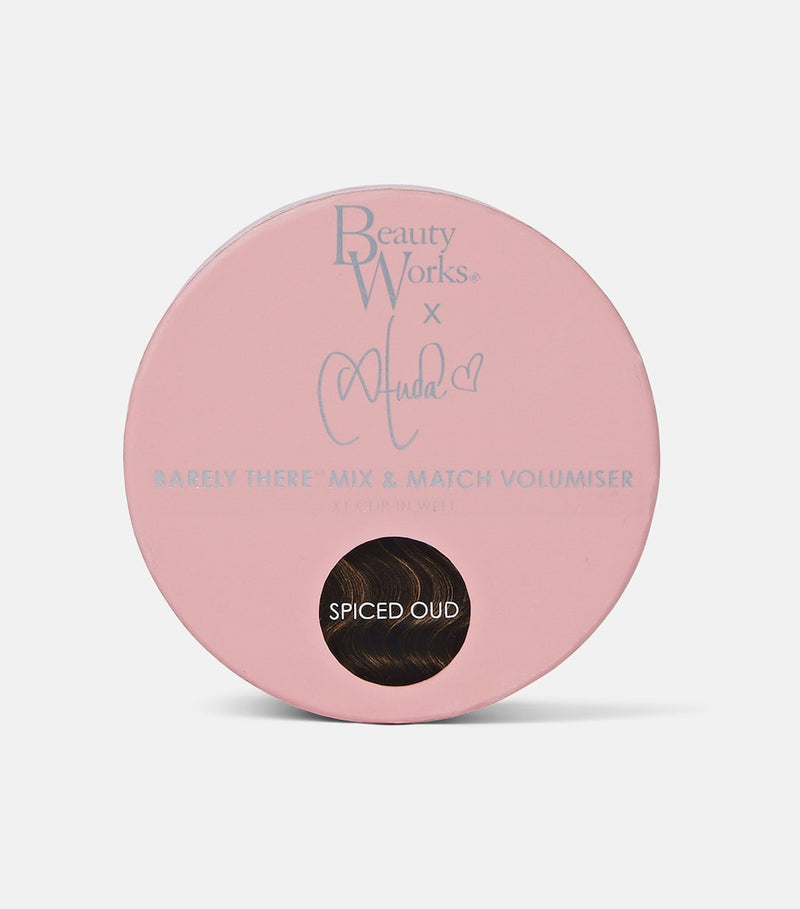 Beauty Works x Huda BARELY THERE Mix & Match Volumiser clip-in hair extensions 18 inch - British product
