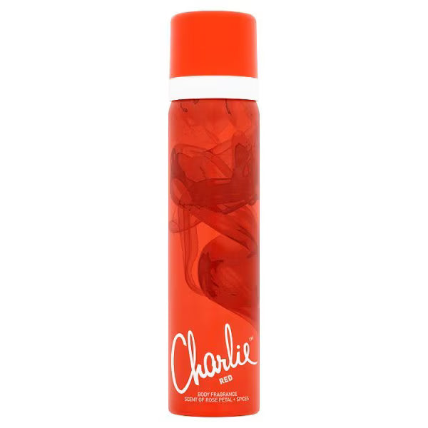 Charlie Red Body Spray 75ml bottle - British product