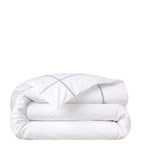 Yves Delorme Athena Celeste Super King duvet cover 260cm x 220cm (British brand)