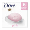 Dove pink beauty bar 6 x 90g, imported from the UK