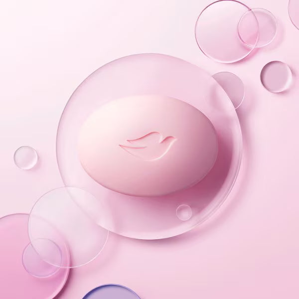 Dove pink beauty bar 6 x 90g, imported from the UK