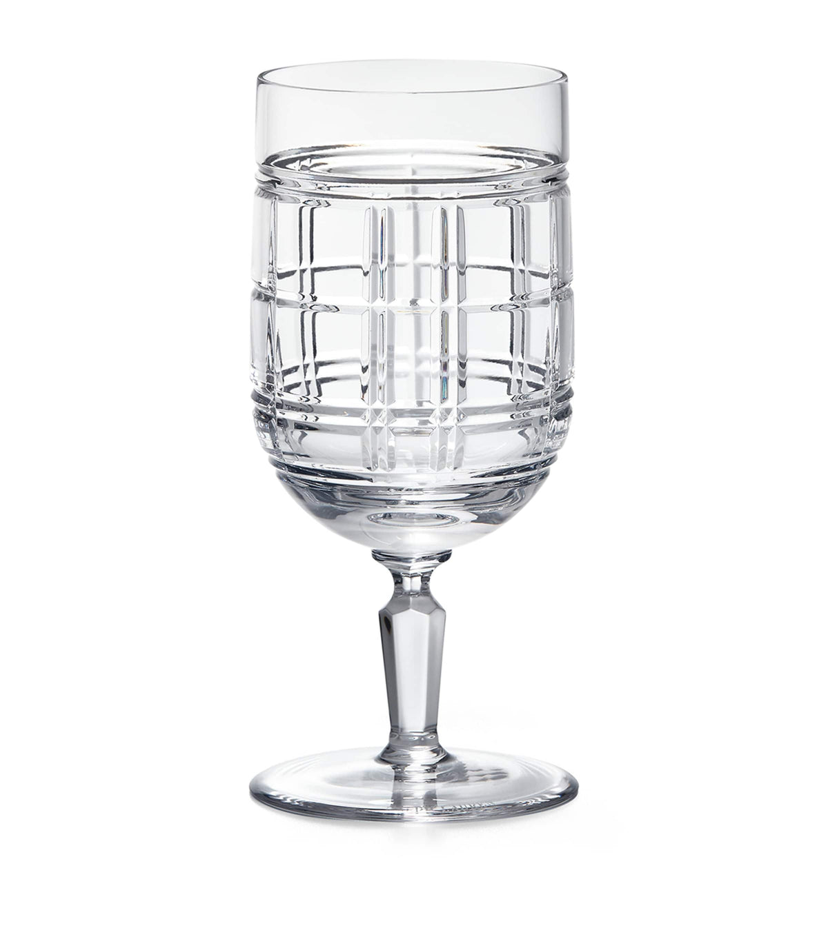 Ralph Lauren Hudson Plaid iced beverage glass, imported from the UK
