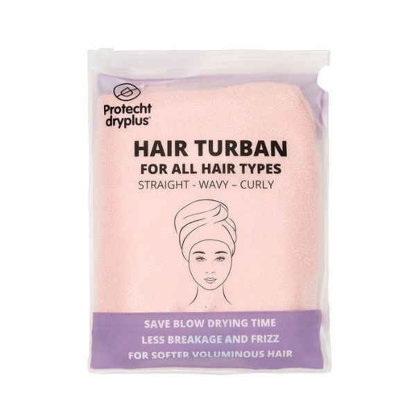 Protecht Dryplus hair turban gossamer pink imported from the UK