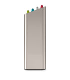 Joseph Joseph four-piece colour-coded chopping board set with case, UK version