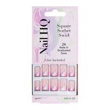 Nail HQ Square Sorbet Swirl 24 piece set imported from the UK