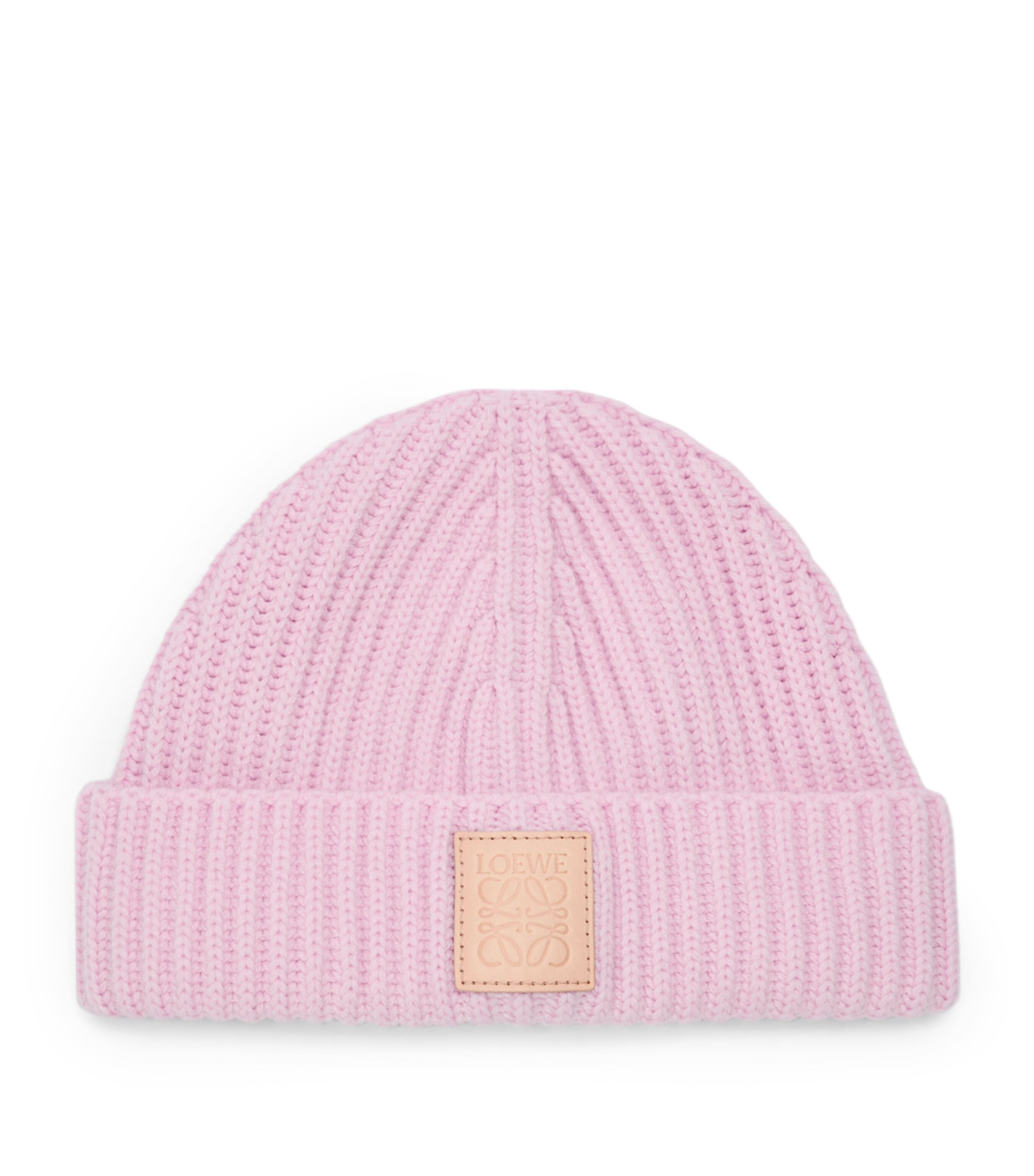 LOEWE Cashmere Ribbed Beanie hat, UK version
