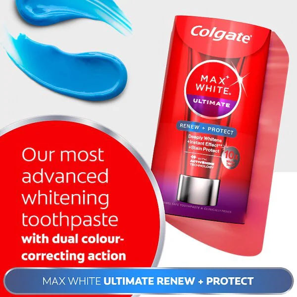 Colgate Max White Ultimate Renewal toothpaste 75ml - British product