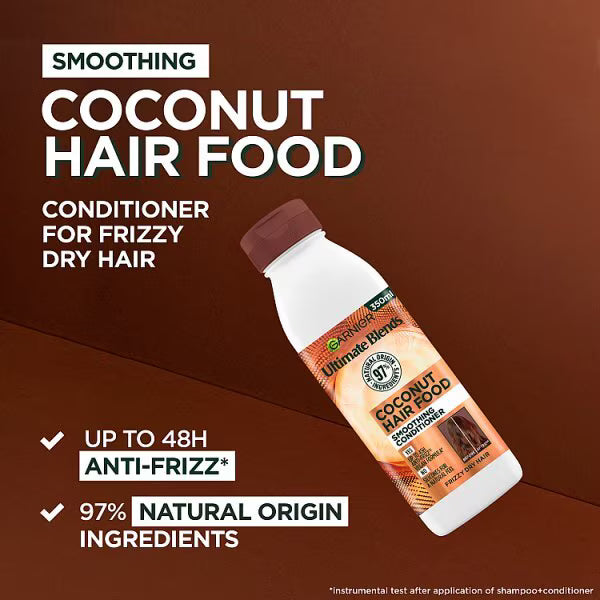Garnier Ultimate Blends Coconut Conditioner 350ml bottle, UK version