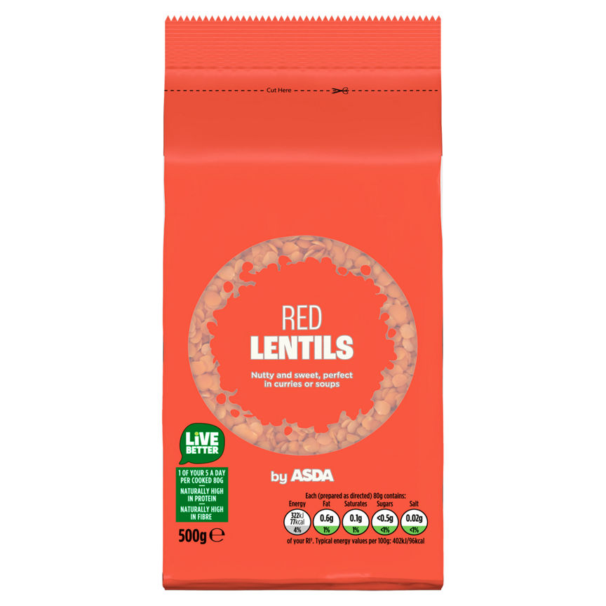 ASDA Red Lentils 500g - McGrocer