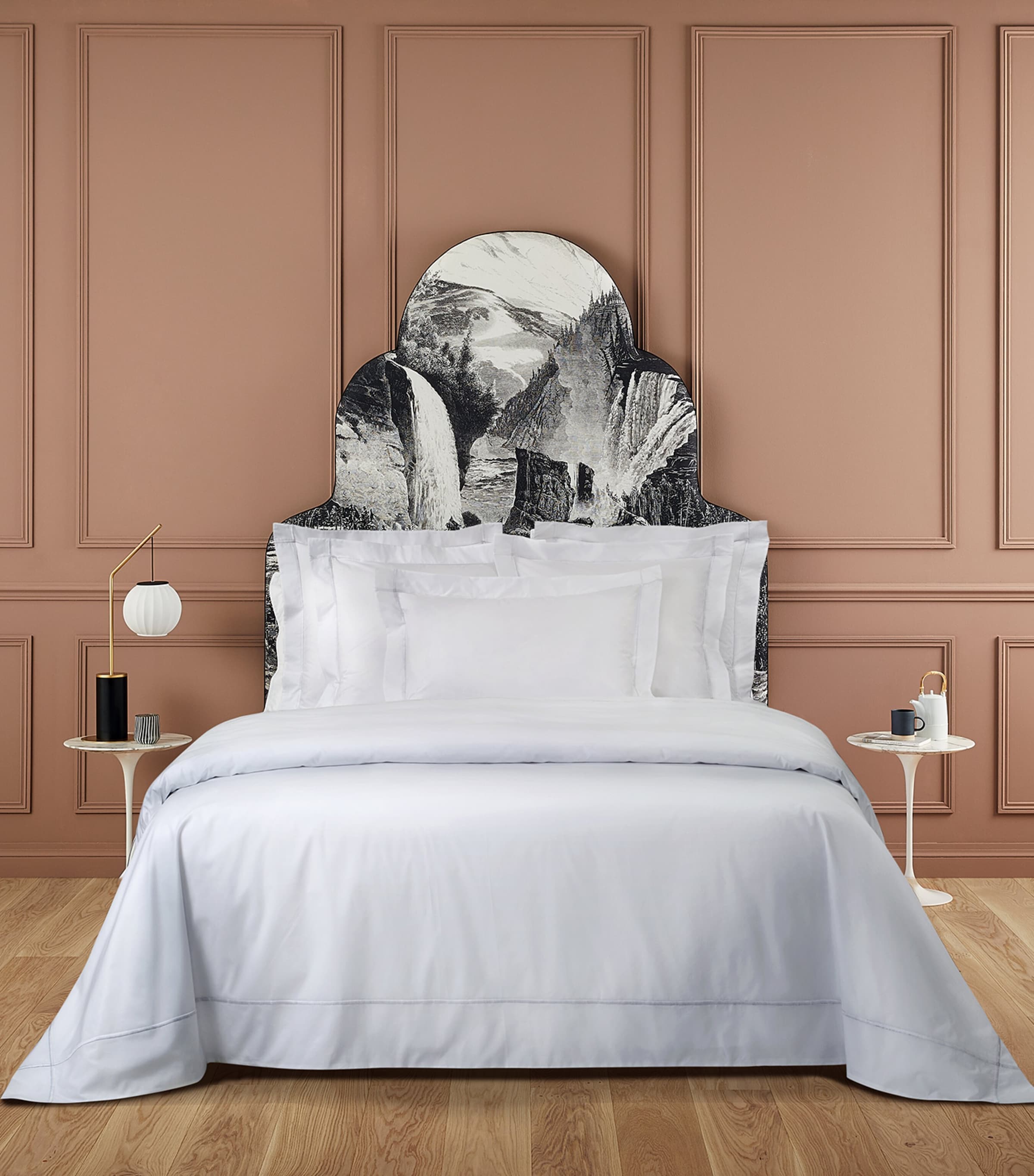 Yves Delorme Athena Blanc Super King duvet cover 260cm x 220cm (British brand)