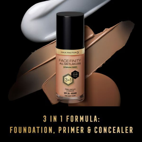 Max Factor Facefinity Foundation Light Ivory, imported from the UK