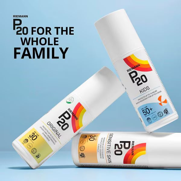 P20 Riemann Sensitive Face Suncream SPF50+ 50g, imported from the UK