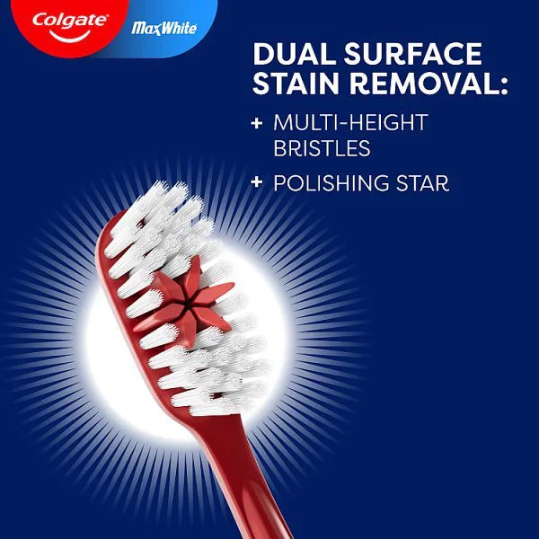 Colgate Max White Medium Manual Toothbrush - British product