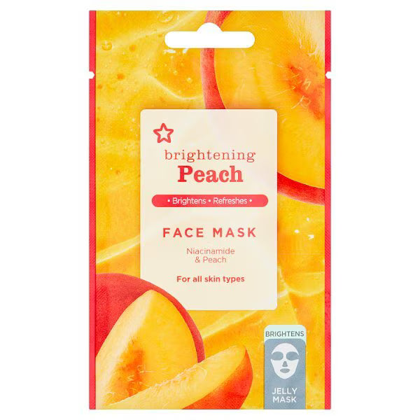 Superdrug Peach Jelly Face Mask skincare item (British brand)