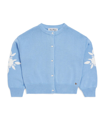 Tartine et Chocolat Cotton Embroidered Cardigan (2-12 Years)