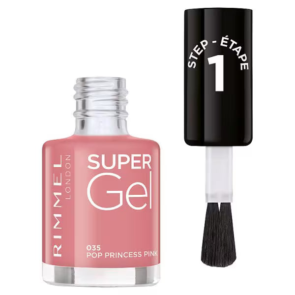 Rimmel Nail Polish Pop Princess Pink, imported from the UK