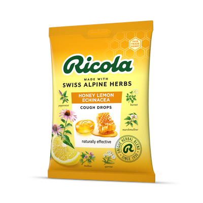 Ricola Honey Lemon Echinacea Cough Drops Herbal Lozenge 75g