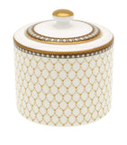 Halcyon Days Antler Trellis sugar pot - British product