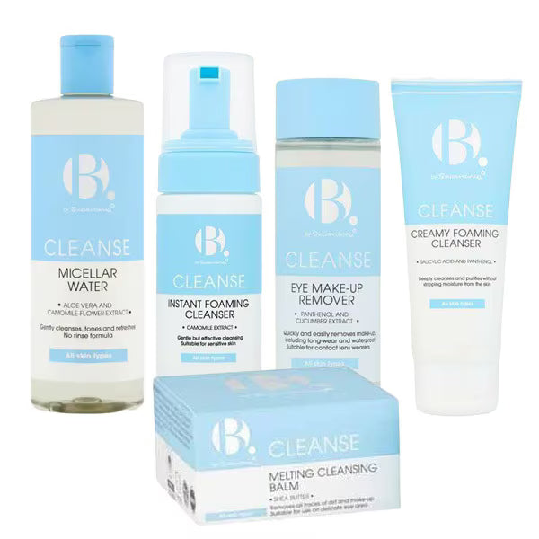 B. Skincare Cleansing Bundle with Balm and Cleanser 165g - British product