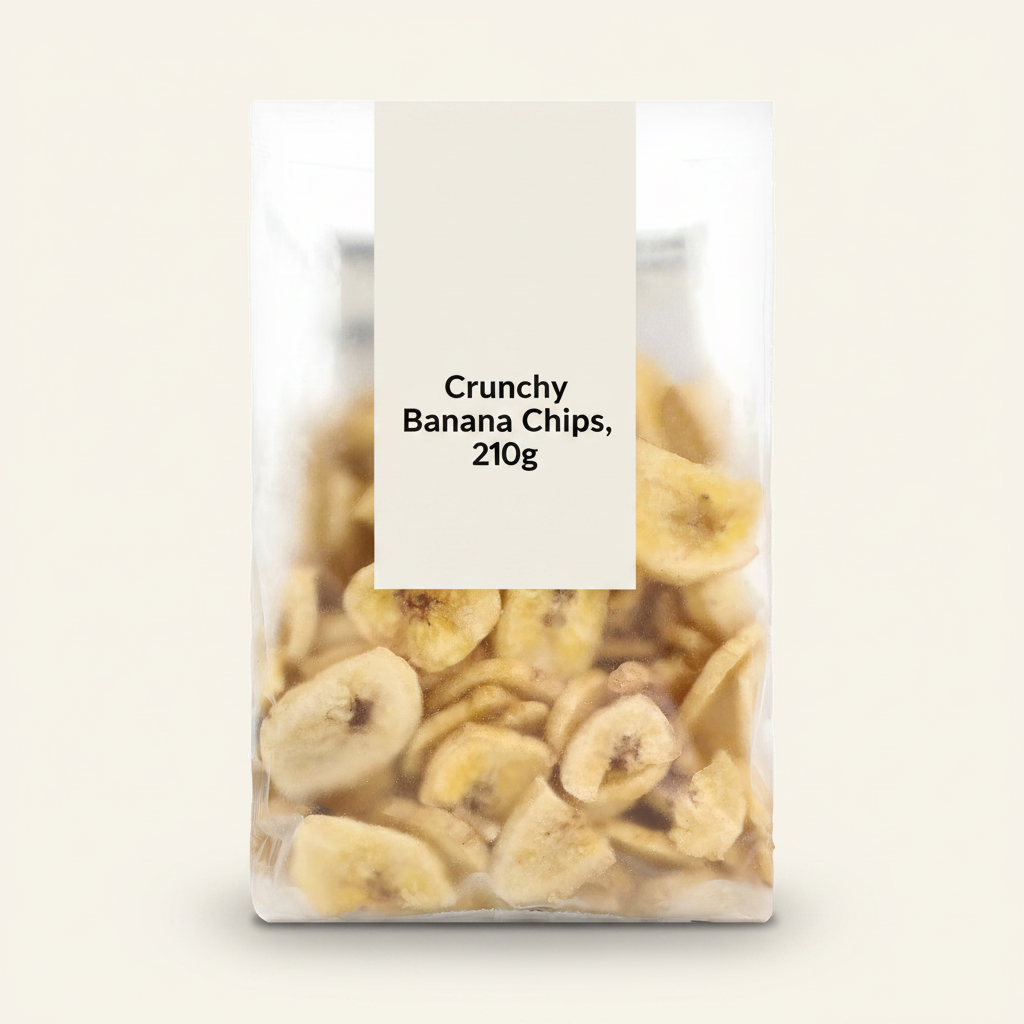 Holland & Barrett Crunchy Banana Chips 210g, UK version