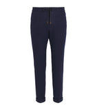 Slim-Fit Coloured Denim Biker Trousers with Multiple Zipped Pockets