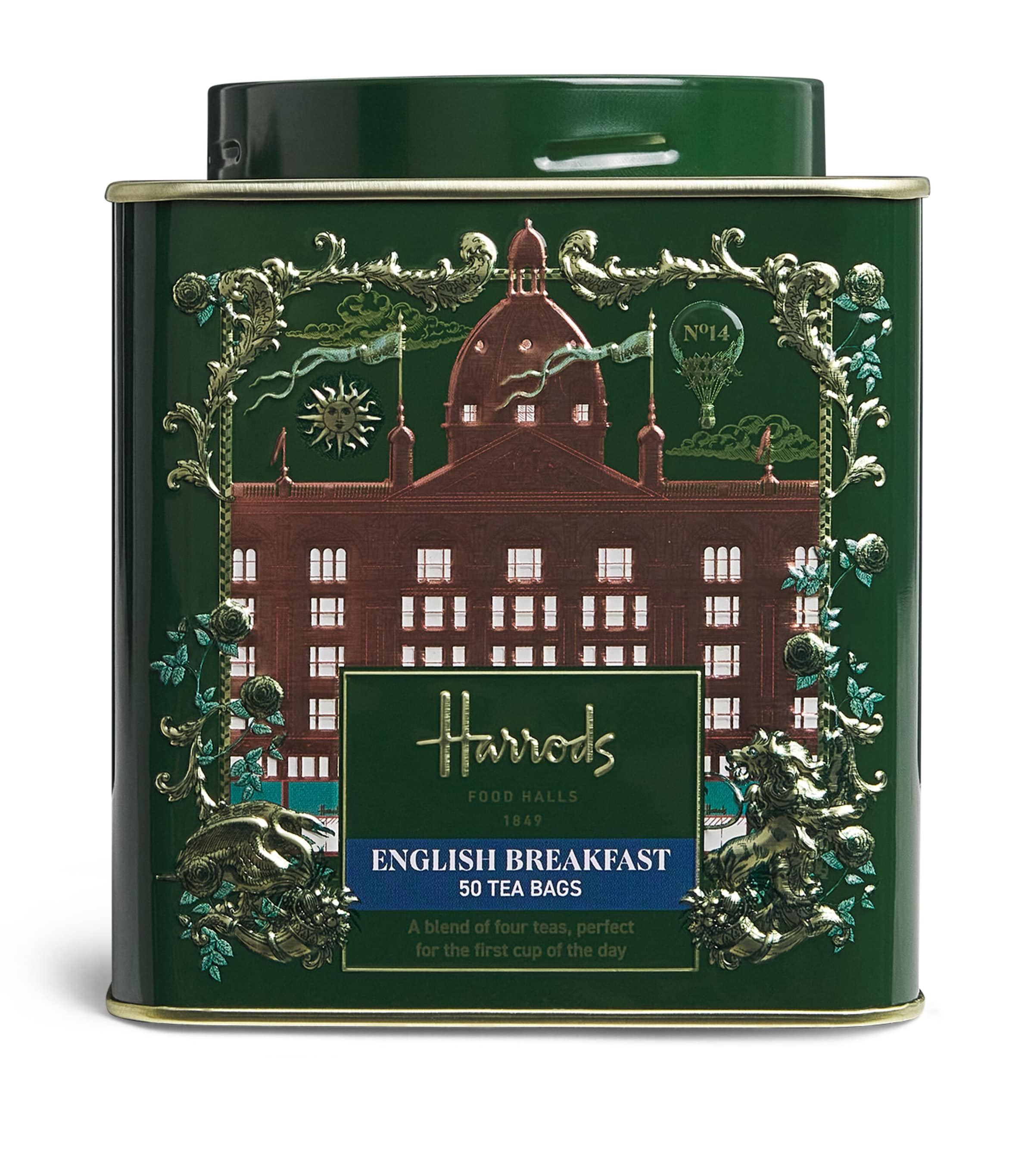 Harrods English Breakfast Tin (50 Tea Bags)