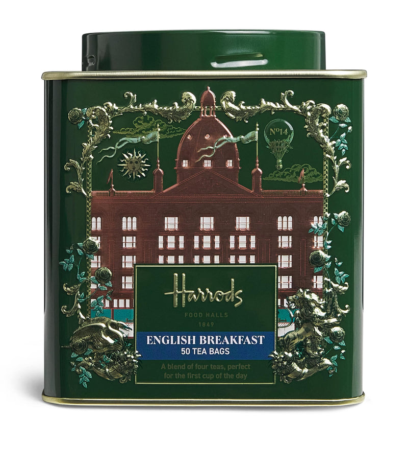Harrods English Breakfast Tin (50 Tea Bags)