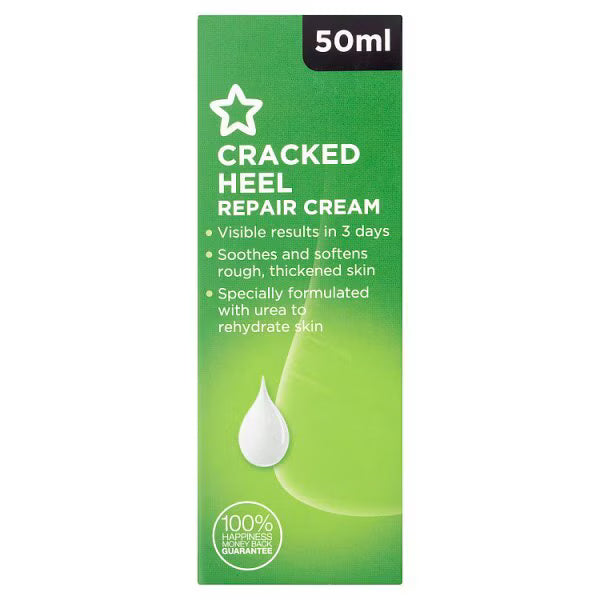 Superdrug cracked heel repair cream 50ml (British brand)