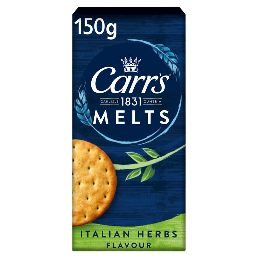 Carr's Melts Italian Herbs Flavour Crackers - McGrocer