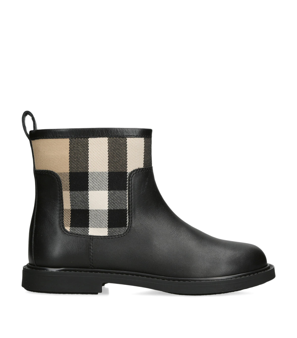 Burberry Kids Leather Sidney Ankle Boots - British product