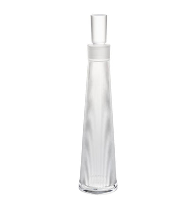 Handmade Crystal Decanter with Wingen Design, 29.5cm Height