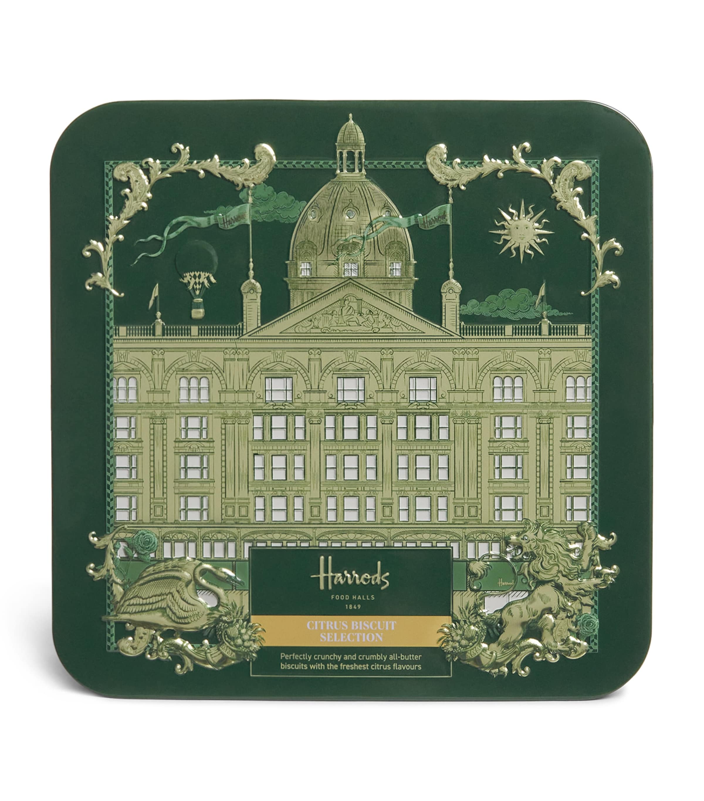 Harrods Citrus Biscuit Selection Tin (300g)