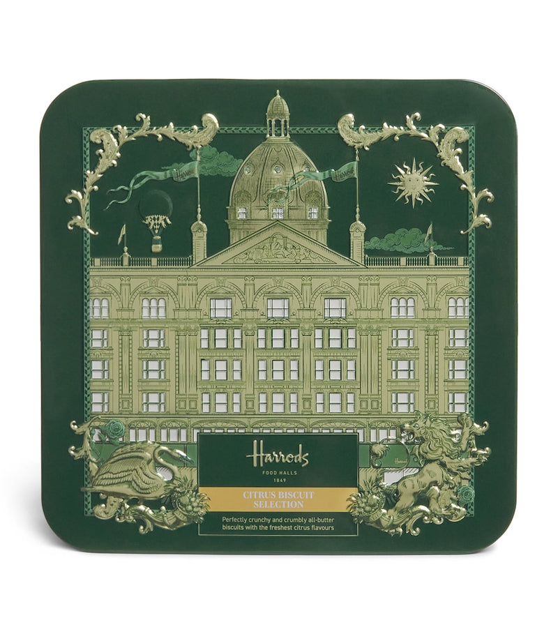 Harrods Citrus Biscuit Selection Tin (300g)