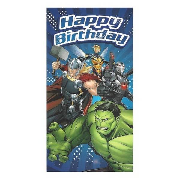 Marvel Avengers die cut birthday gift bag - British product