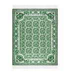 Dolce&Gabbana Casa Cashmere Verde Maiolica Fringe Throw (140cm x 180cm)