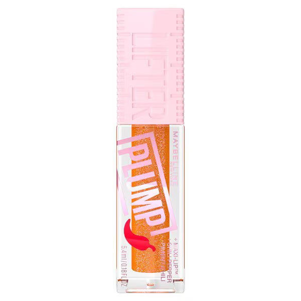 Maybelline Lifter Plump Lip Gloss 008 Hot Honey, imported from the UK
