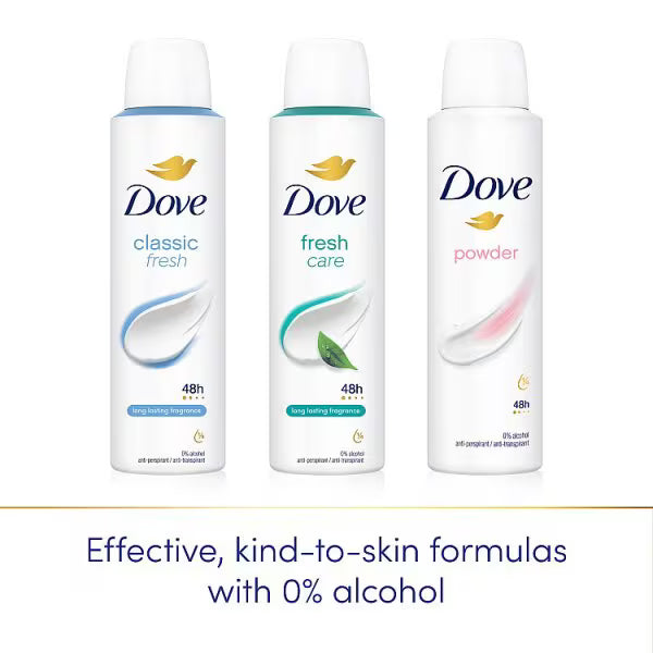 Dove Classic Fresh deodorant 150ml - British product
