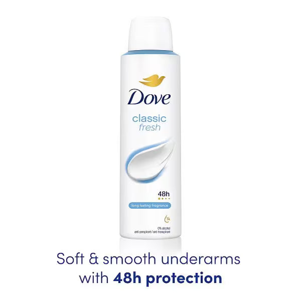 Dove Classic Fresh deodorant 150ml - British product