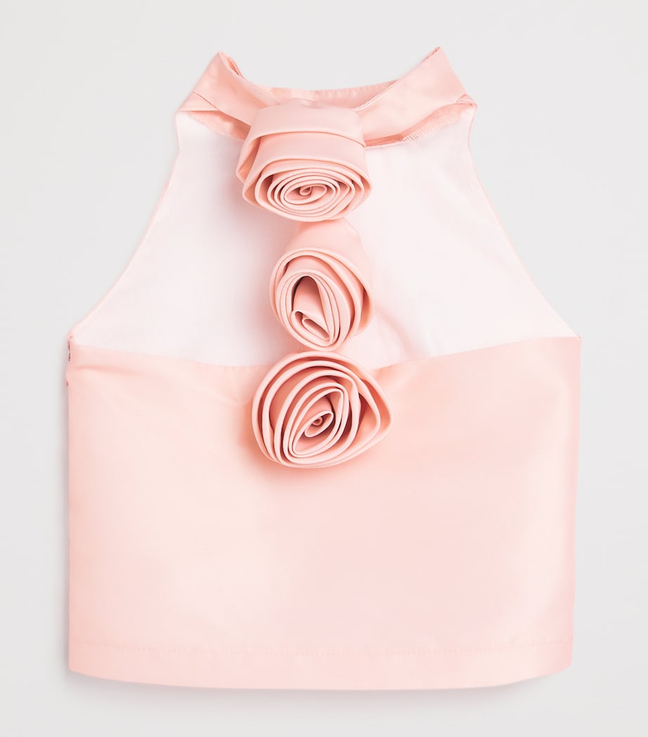 Mama Luma Satin Rosebud Top 3-12 Years, imported from the UK
