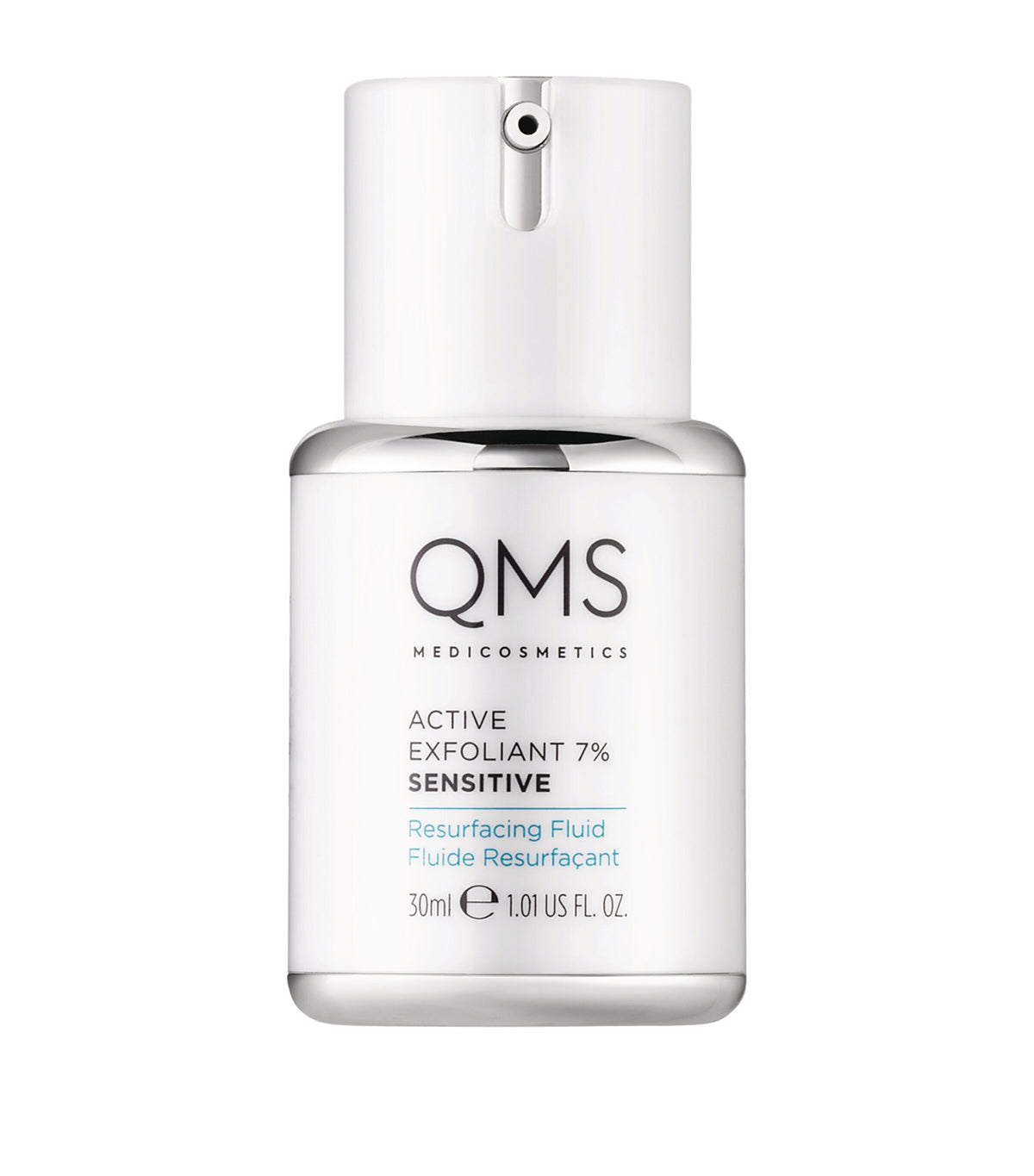 QMS 7% AHA Active Exfoliant Resurfacing Liquid 30ml, imported from the UK