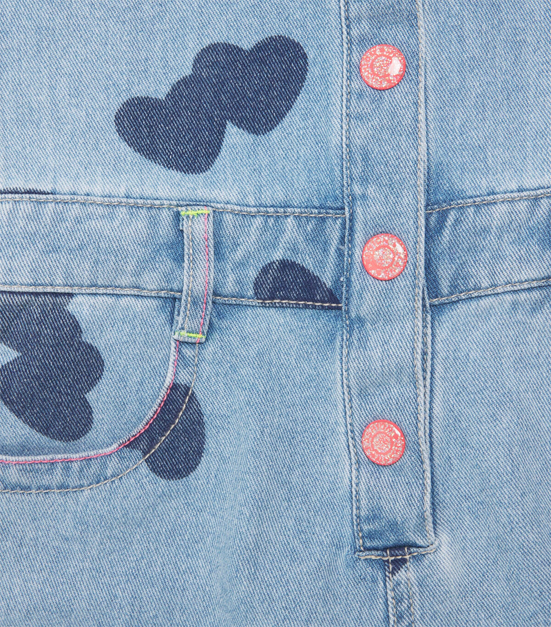 Billieblush denim heart print playsuit 2-12 years - British product