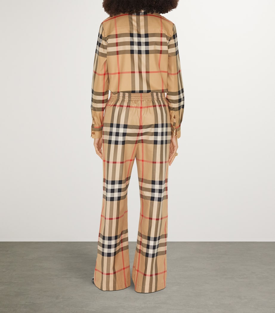 Burberry cotton check trousers - British product